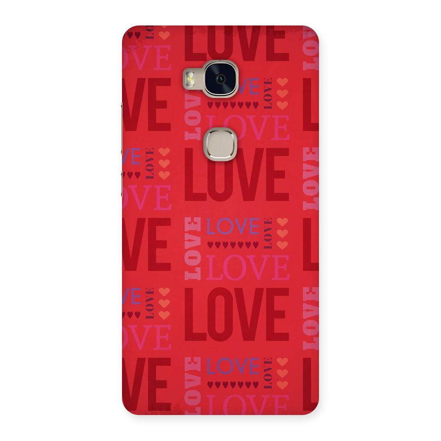 Love Pattern Back Case for Huawei Honor 5X