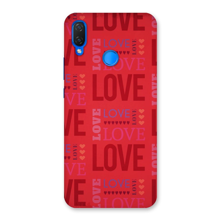 Love Pattern Back Case for Huawei P Smart+