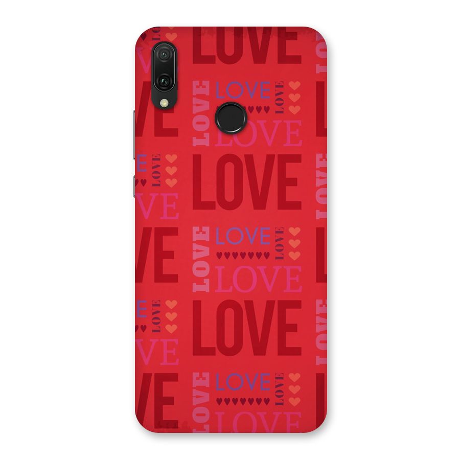 Love Pattern Back Case for Huawei Y9 (2019)