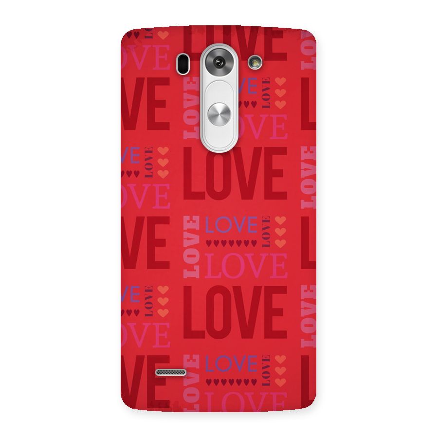 Love Pattern Back Case for LG G3 Mini