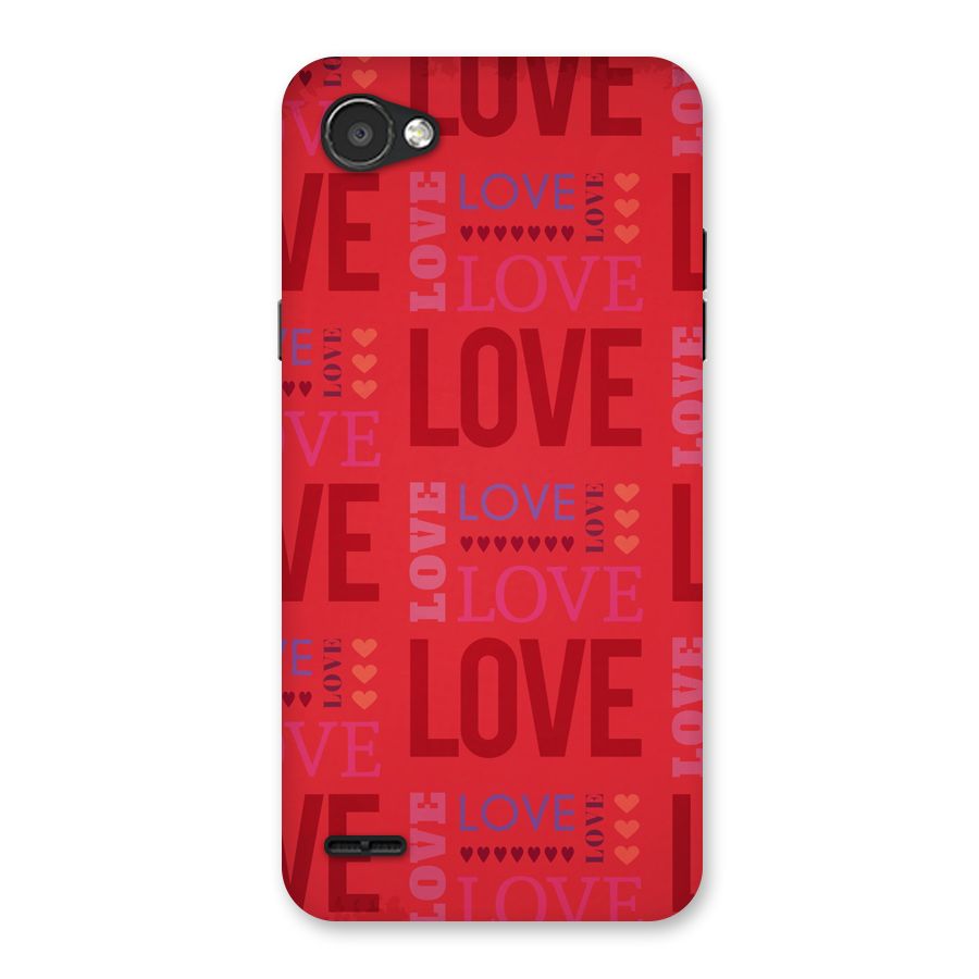 Love Pattern Back Case for LG Q6