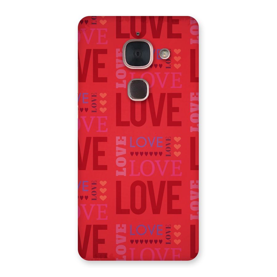 Love Pattern Back Case for Le Max 2