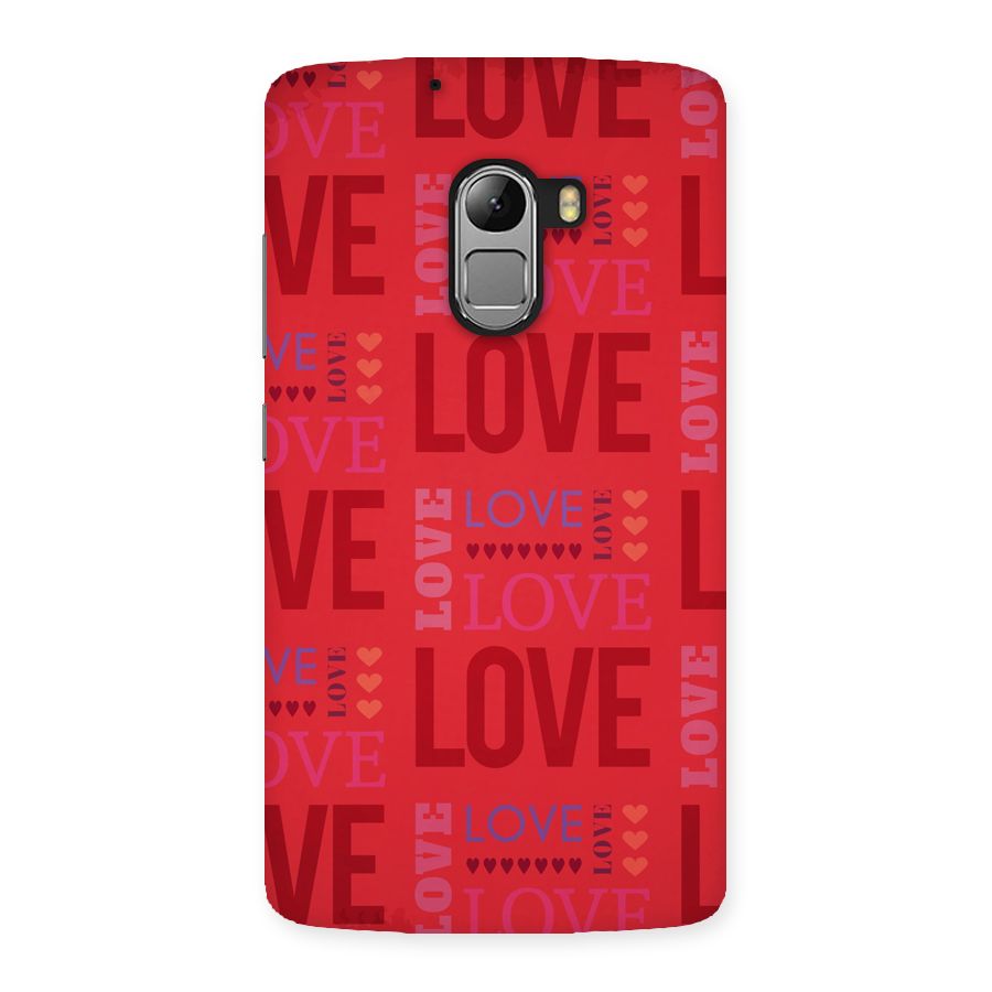 Love Pattern Back Case for Lenovo K4 Note