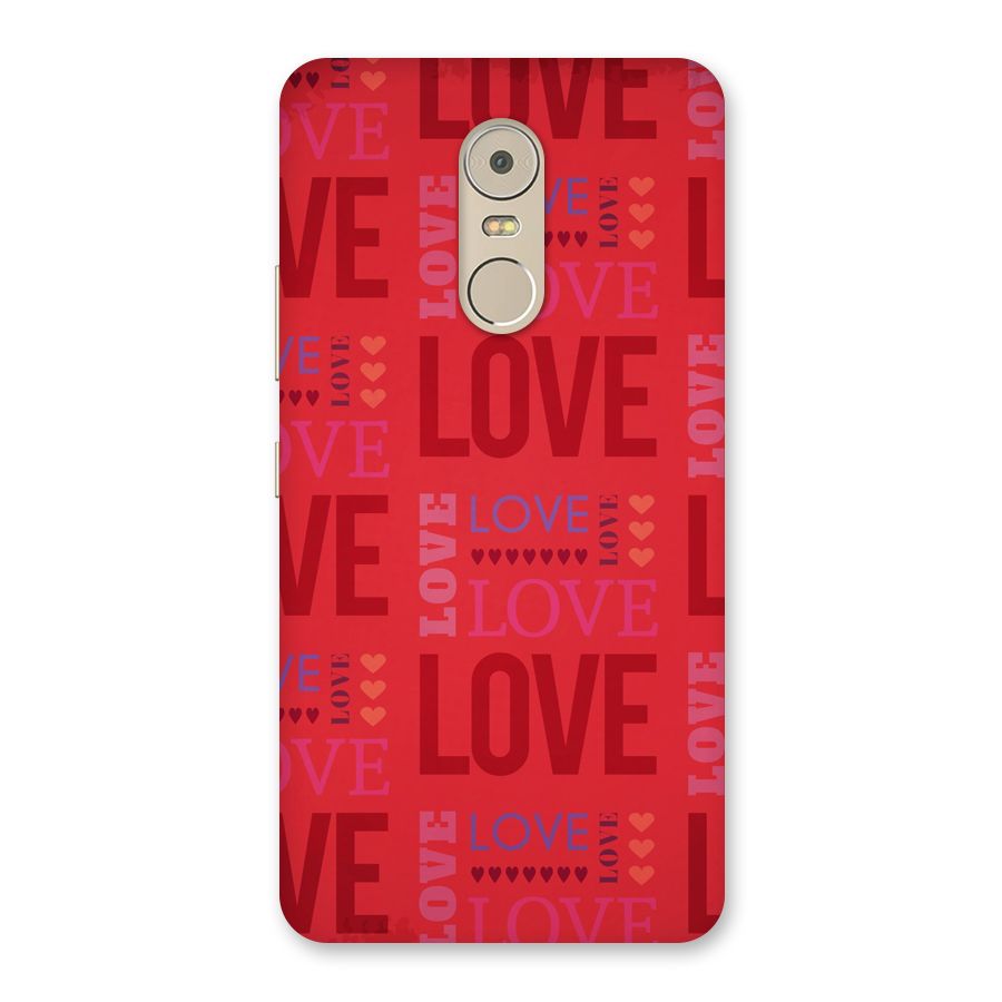 Love Pattern Back Case for Lenovo K6 Note