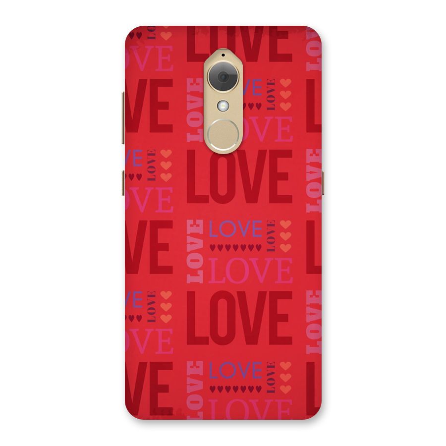 Love Pattern Back Case for Lenovo K8