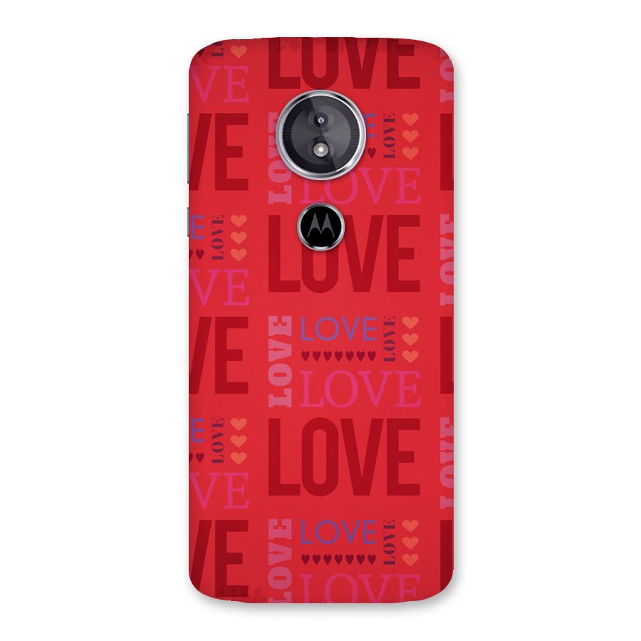 Love Pattern Back Case for Moto E5
