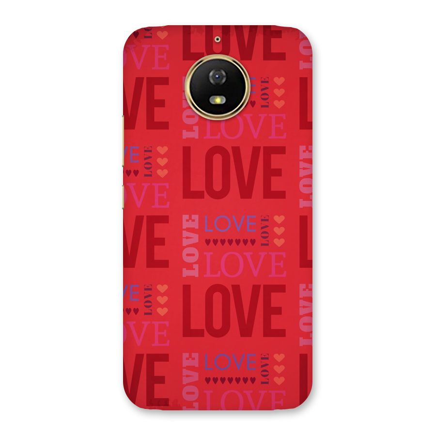 Love Pattern Back Case for Moto G5s