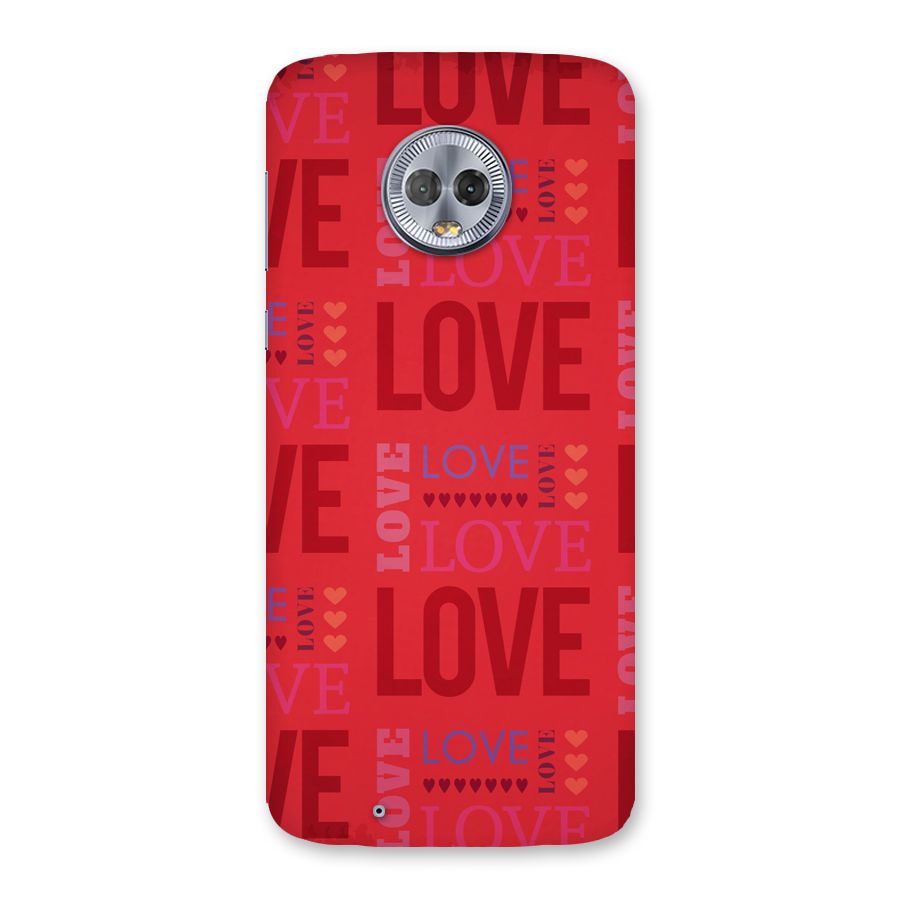 Love Pattern Back Case for Moto G6