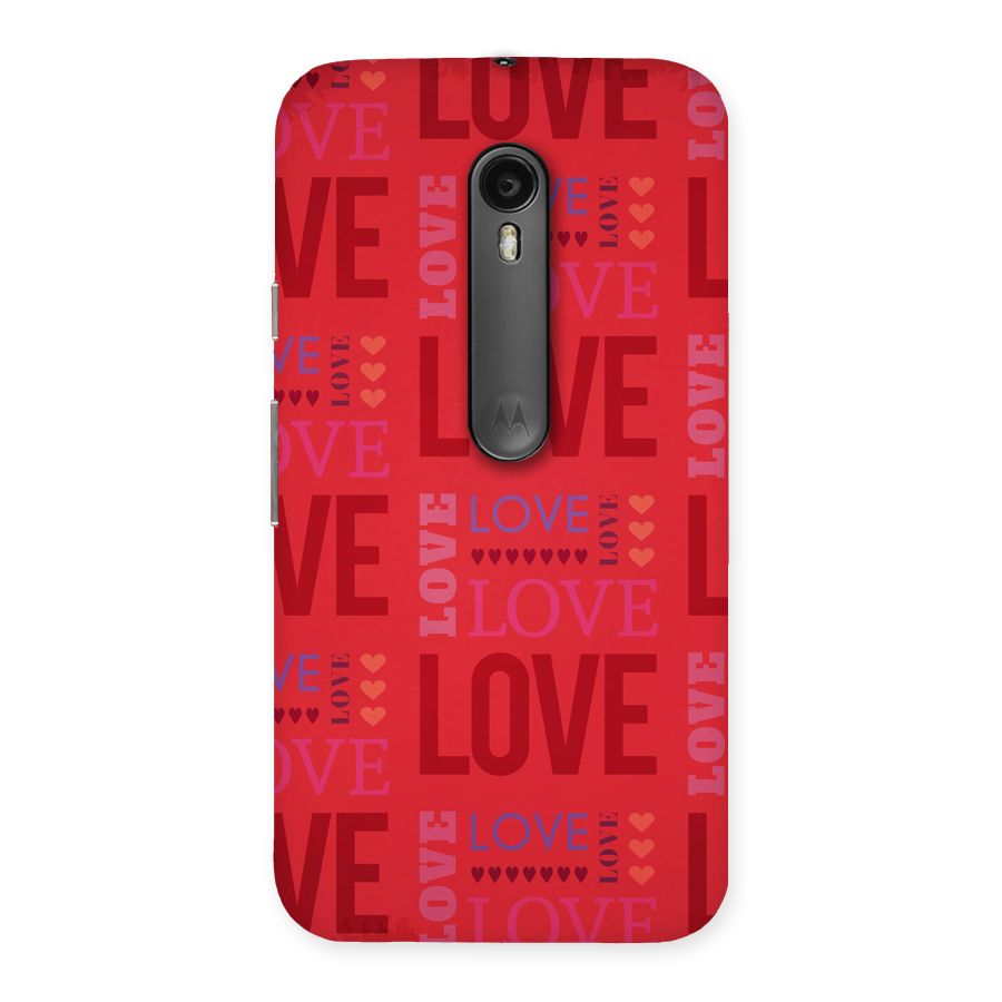 Love Pattern Back Case for Moto G Turbo