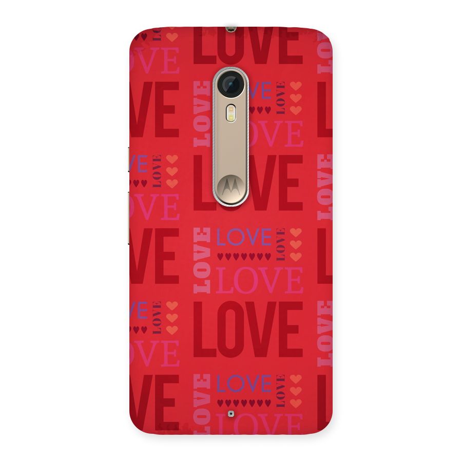 Love Pattern Back Case for Motorola Moto X Style