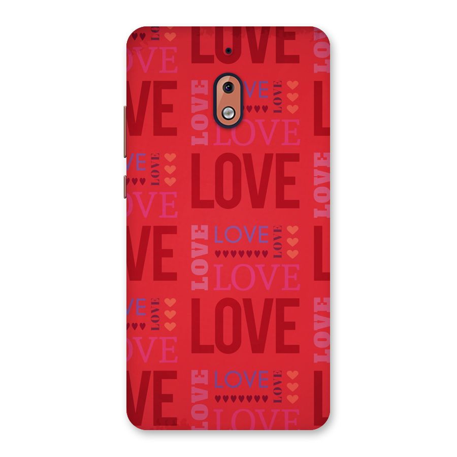 Love Pattern Back Case for Nokia 2.1