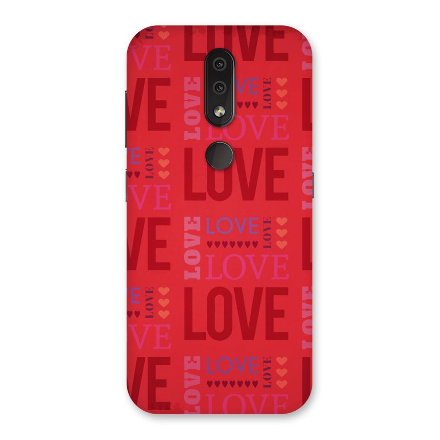 Love Pattern Back Case for Nokia 4.2