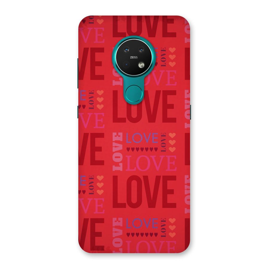 Love Pattern Back Case for Nokia 7.2