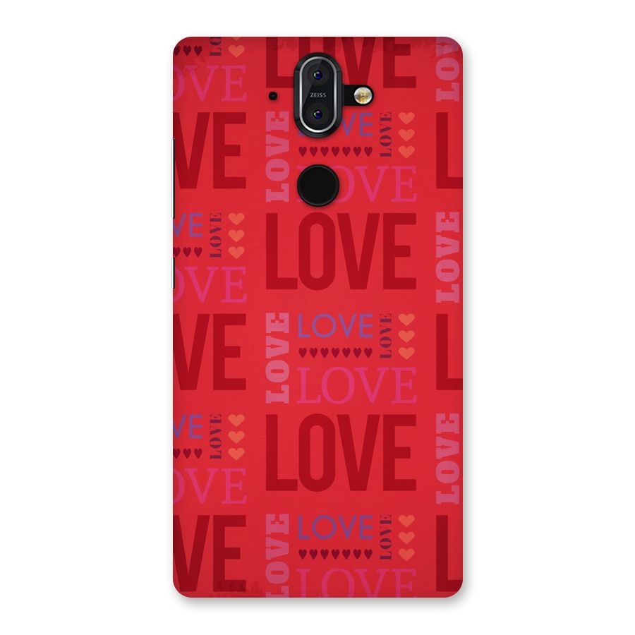 Love Pattern Back Case for Nokia 8 Sirocco