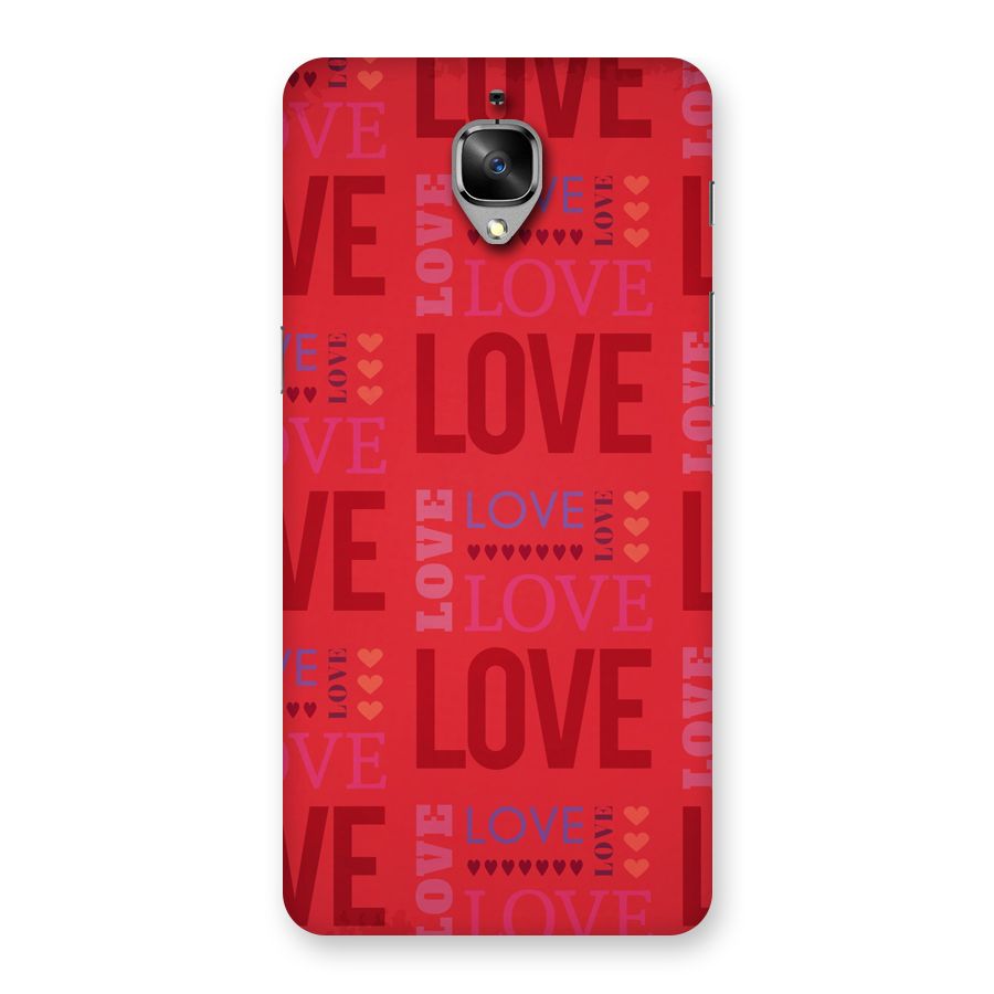 Love Pattern Back Case for OnePlus 3T