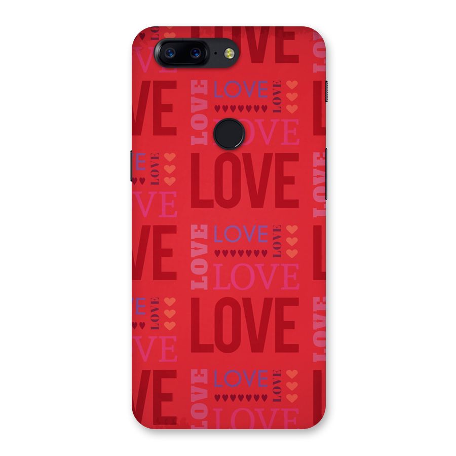 Love Pattern Back Case for OnePlus 5T