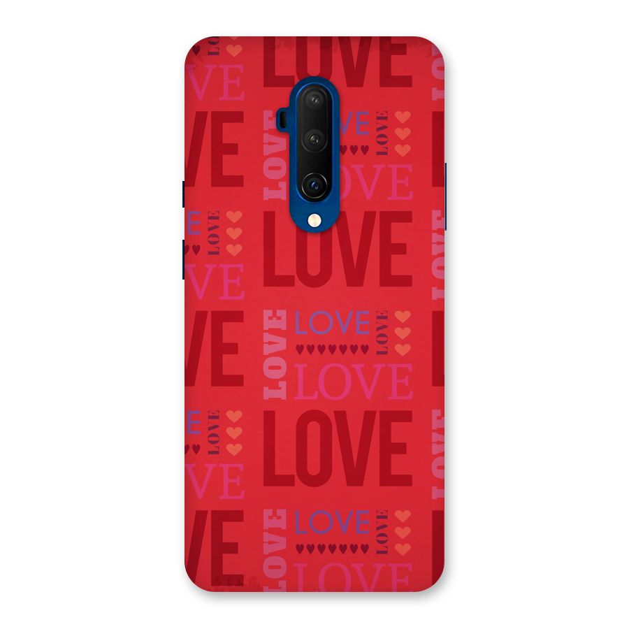 Love Pattern Back Case for OnePlus 7T Pro