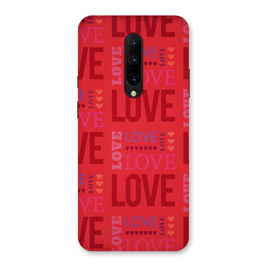 Love Pattern Back Case for OnePlus 7 Pro