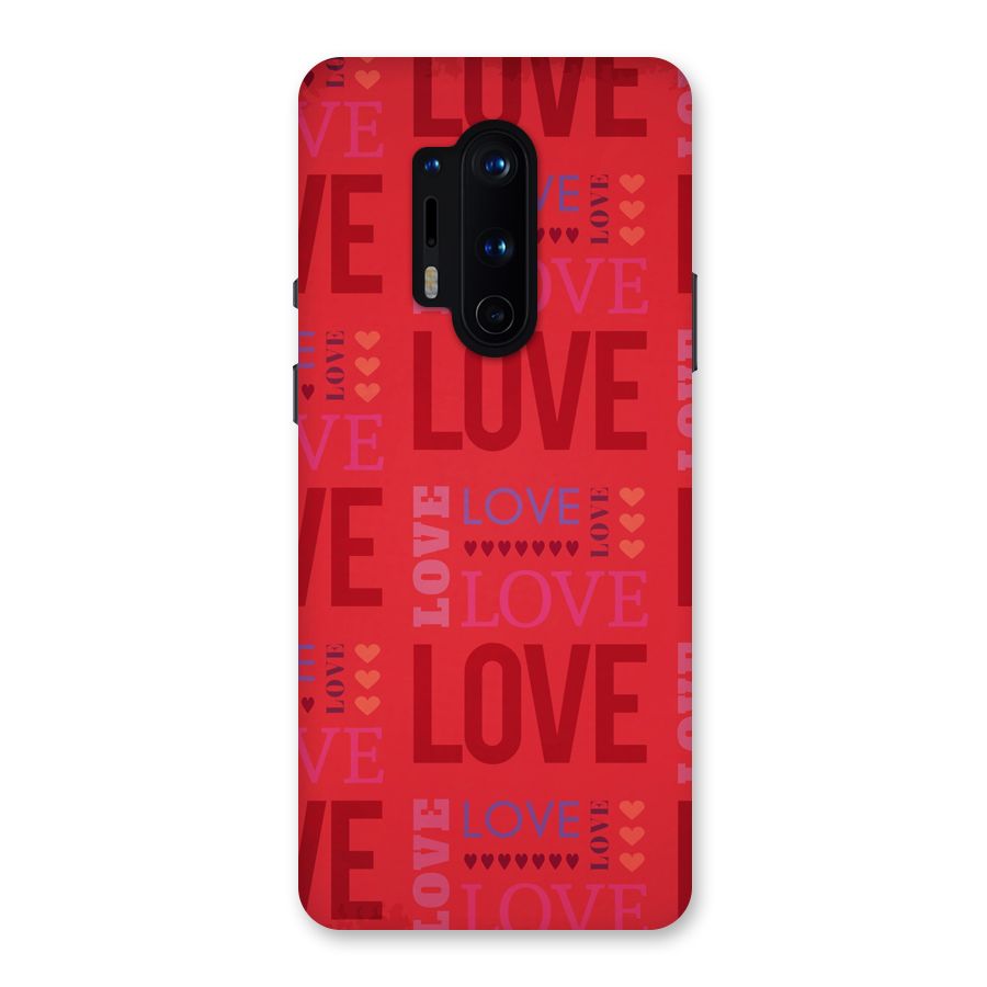 Love Pattern Back Case for OnePlus 8 Pro