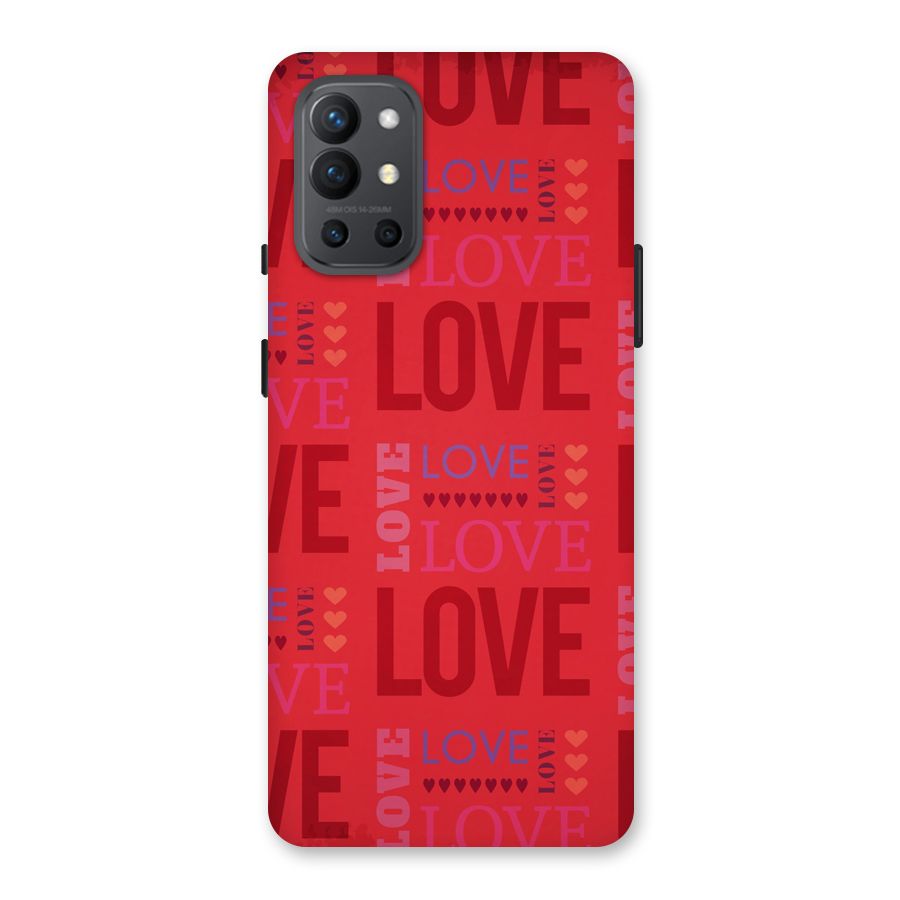 Love Pattern Back Case for OnePlus 9R