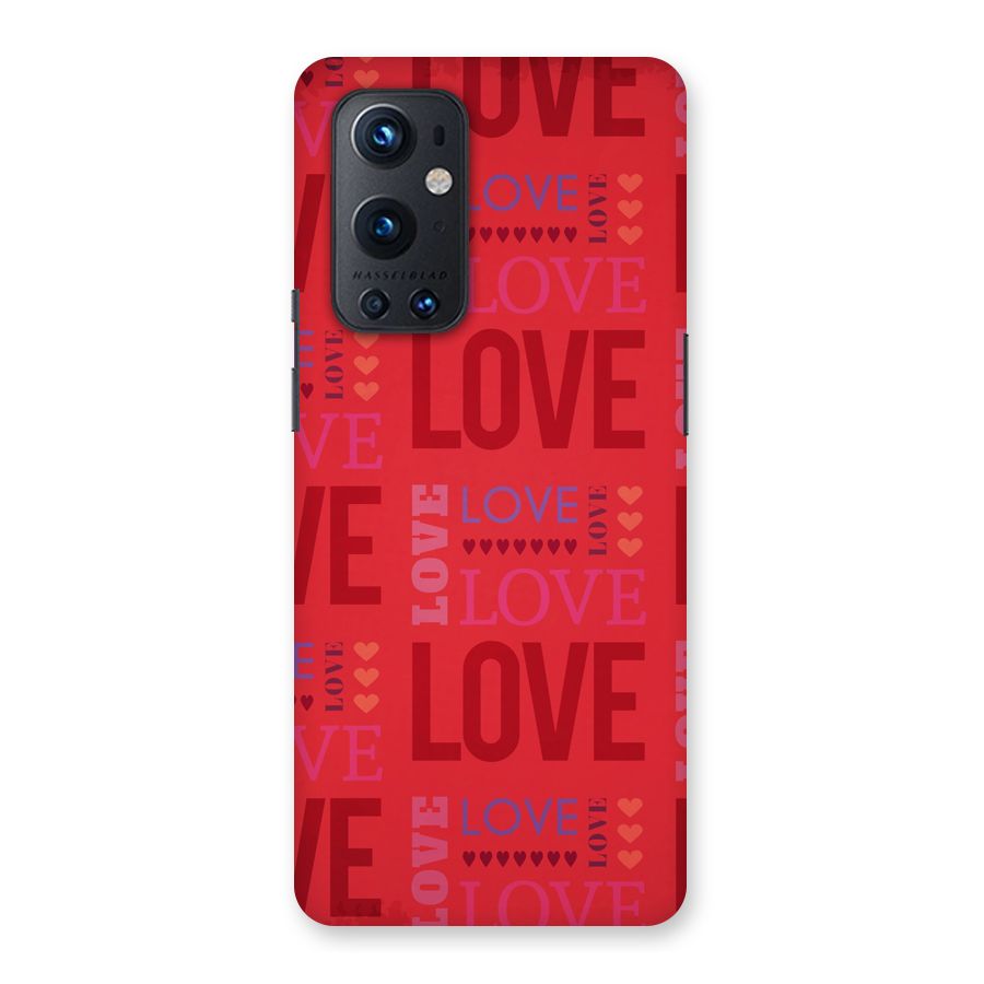 Love Pattern Back Case for OnePlus 9 Pro
