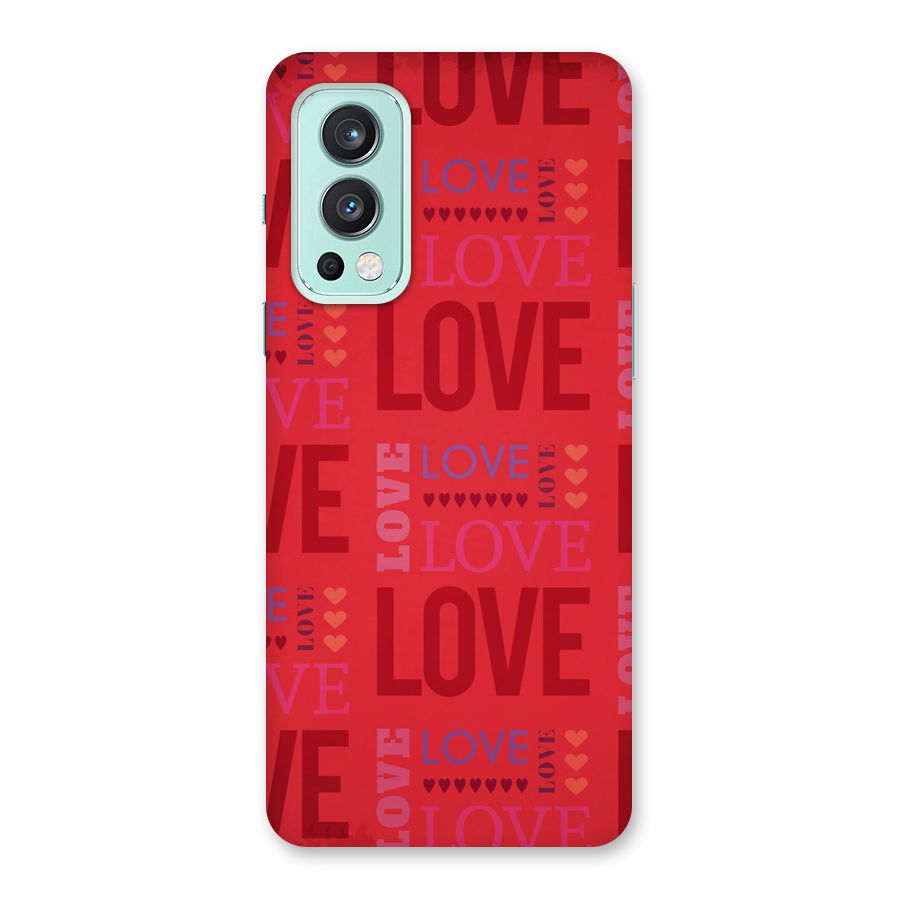 Love Pattern Back Case for OnePlus Nord 2 5G