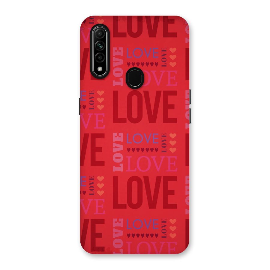 Love Pattern Back Case for Oppo A31