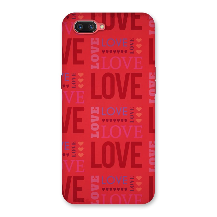 Love Pattern Back Case for Oppo A3s