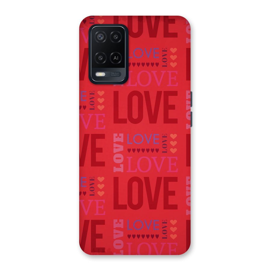 Love Pattern Back Case for Oppo A54