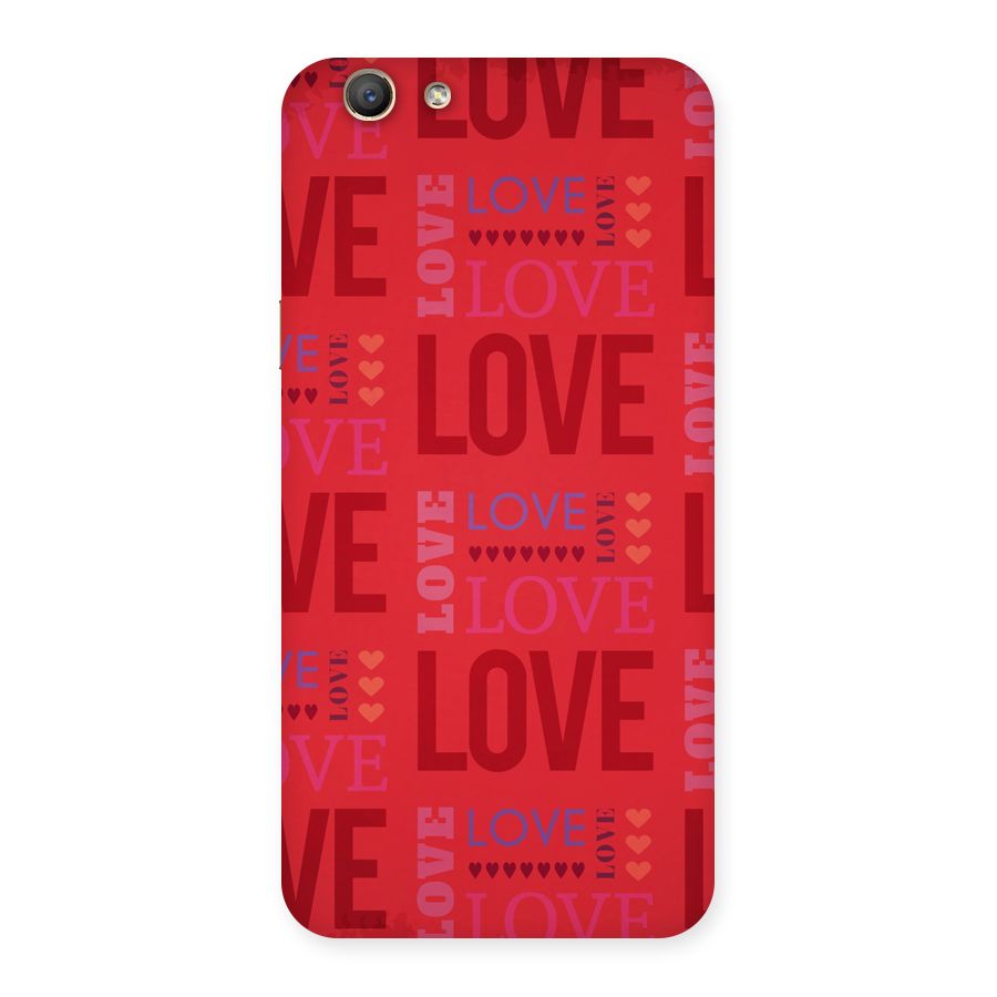 Love Pattern Back Case for Oppo A59