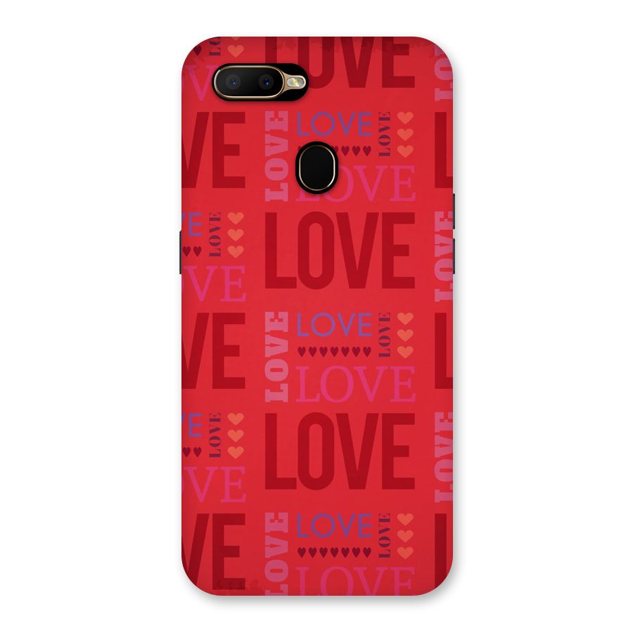 Love Pattern Back Case for Oppo A5s