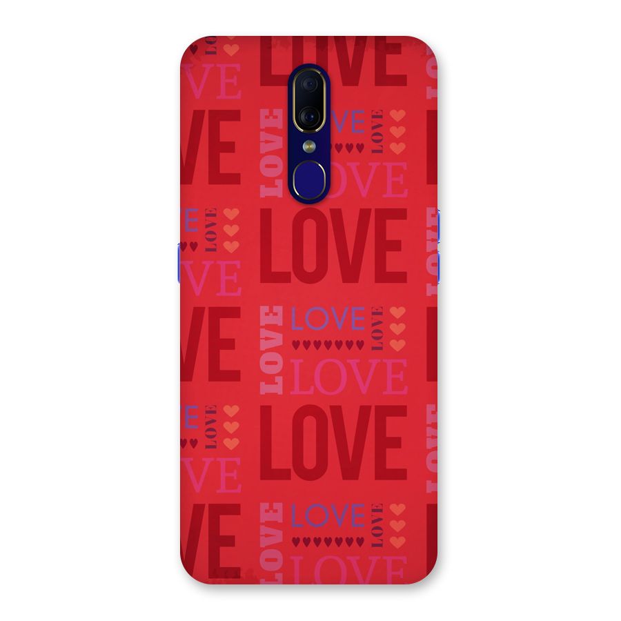 Love Pattern Back Case for Oppo F11