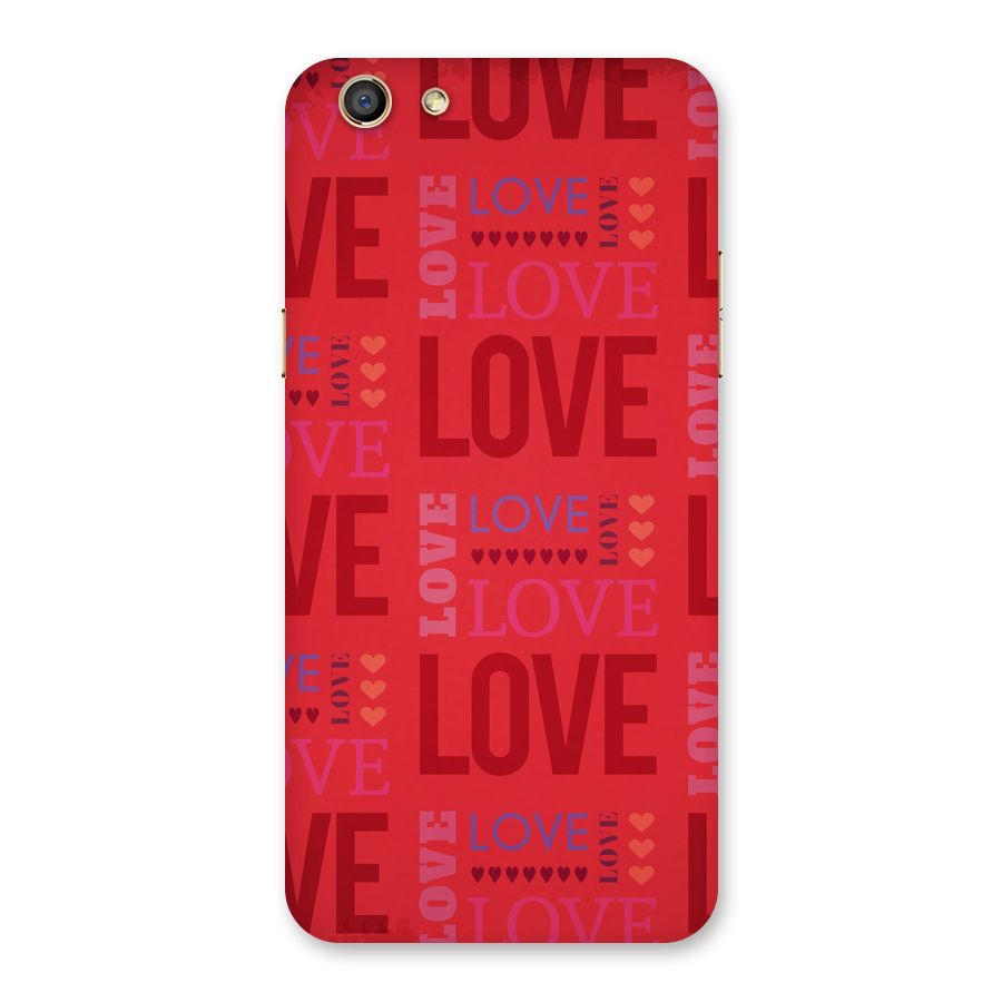 Love Pattern Back Case for Oppo F3