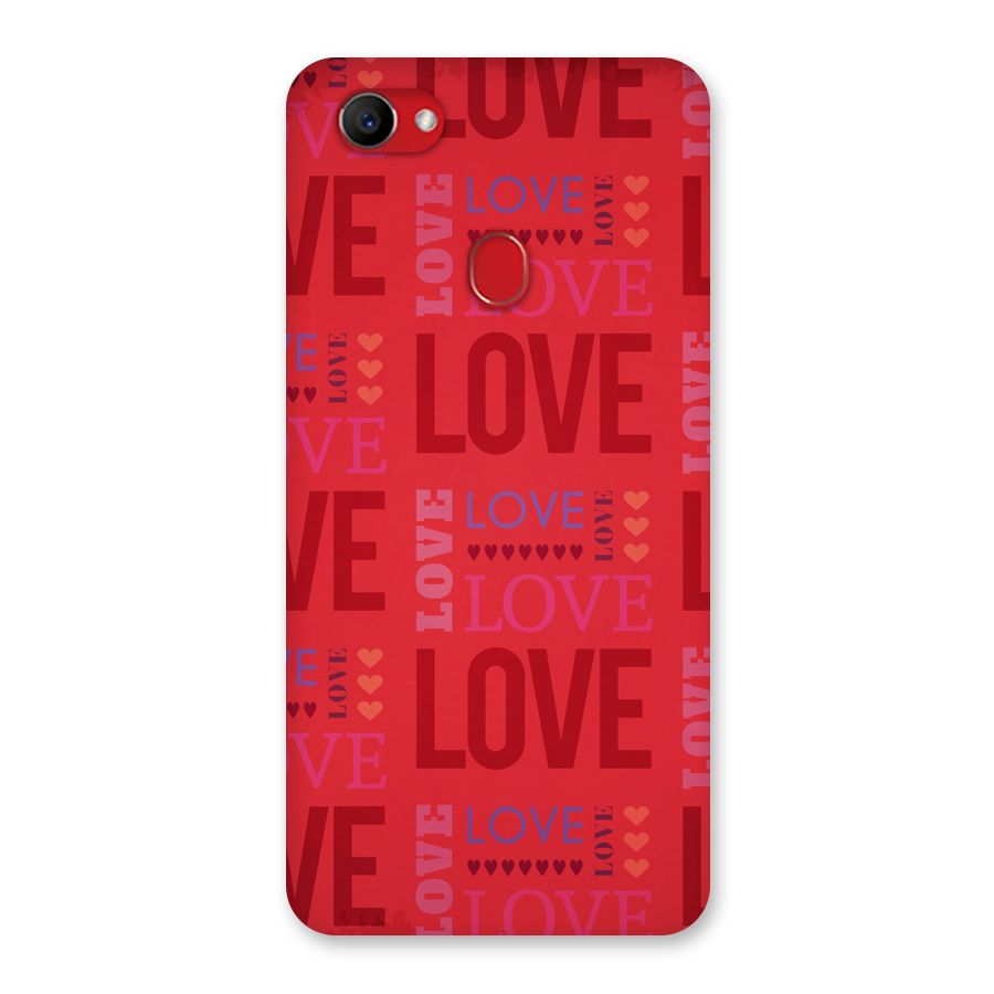 Love Pattern Back Case for Oppo F7