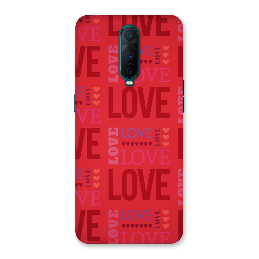 Love Pattern Back Case for Oppo R17 Pro