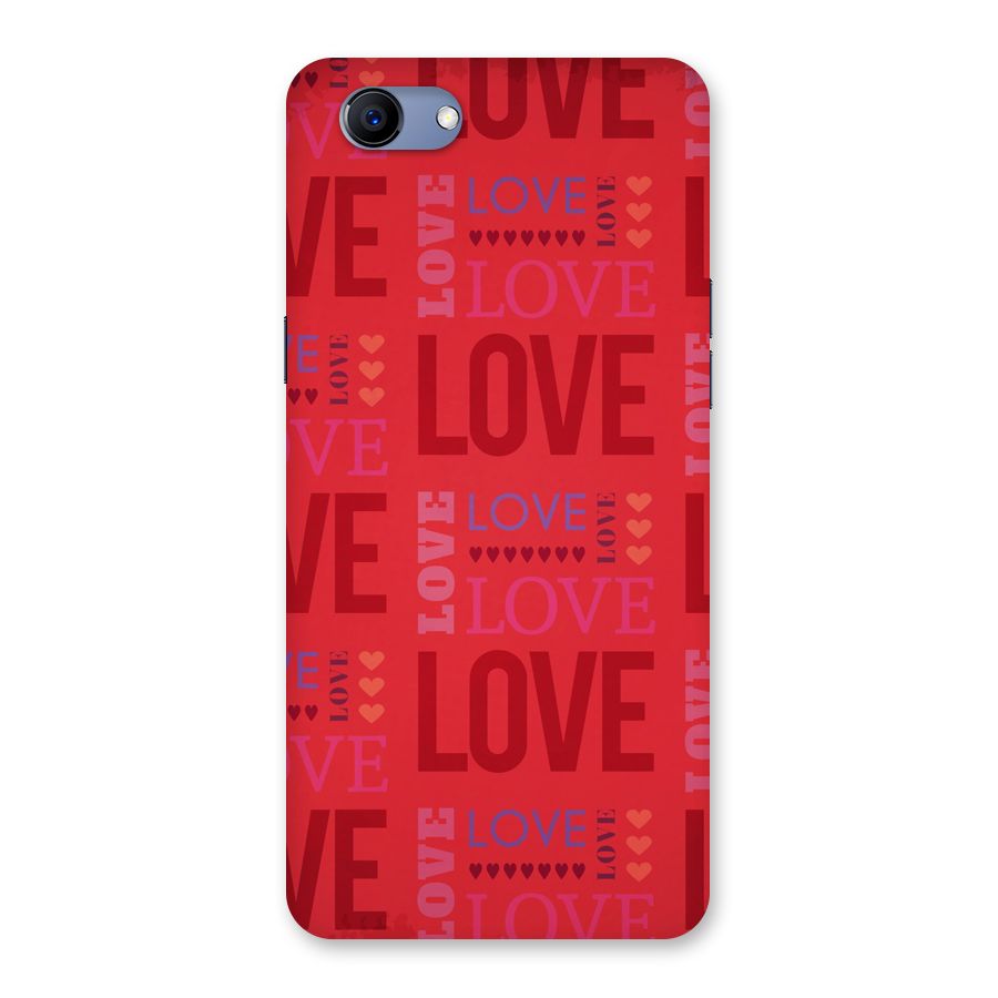 Love Pattern Back Case for Oppo Realme 1