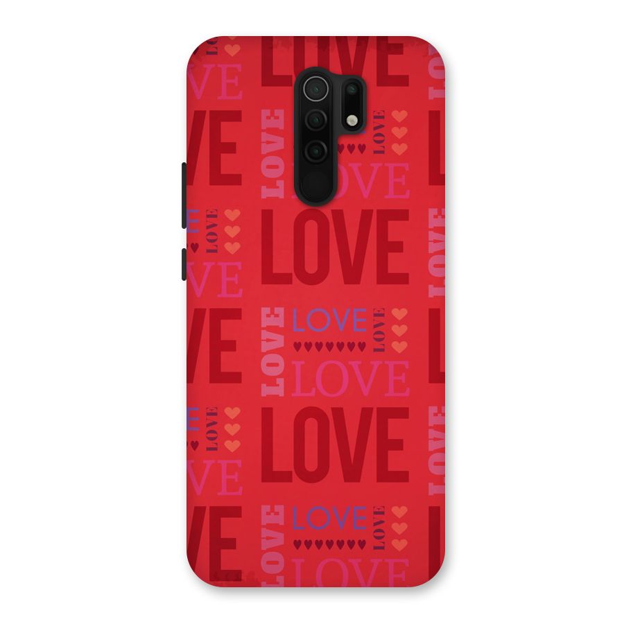Love Pattern Back Case for Poco M2