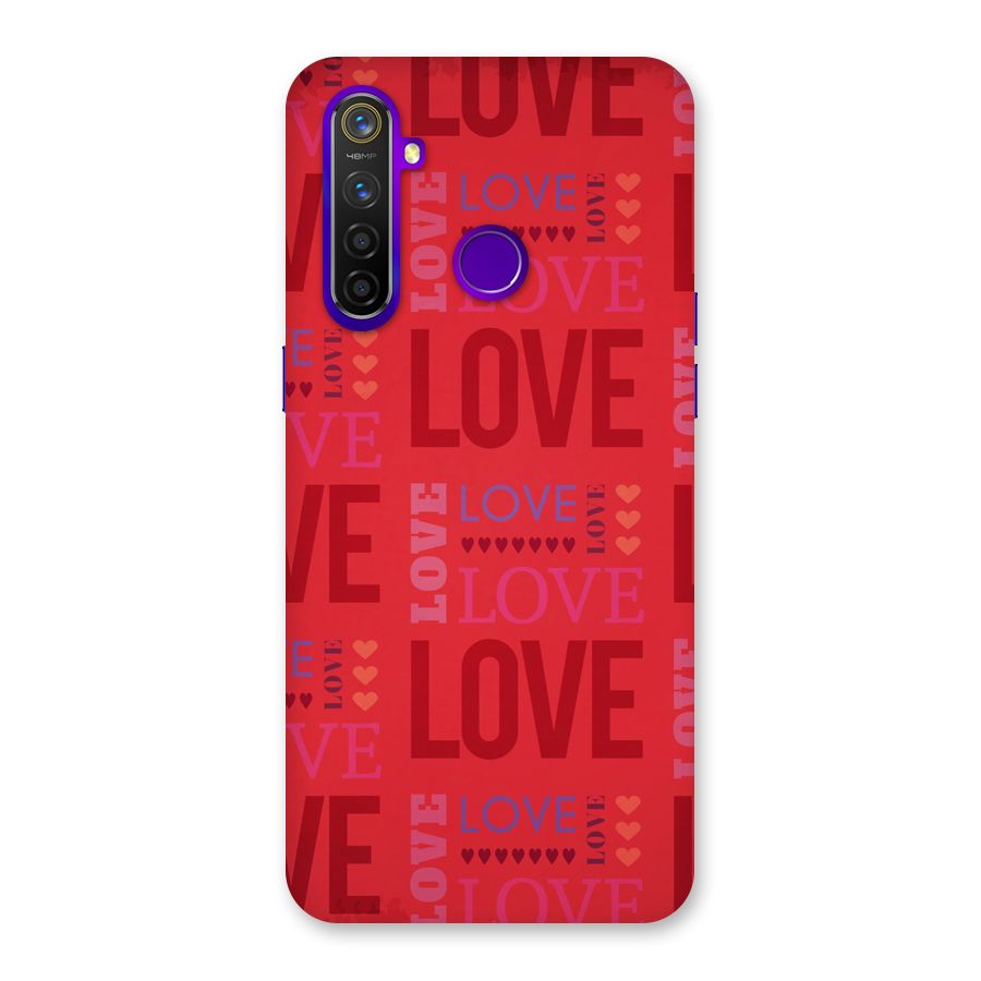 Love Pattern Back Case for Realme 5 Pro
