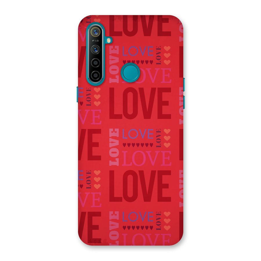 Love Pattern Back Case for Realme 5i