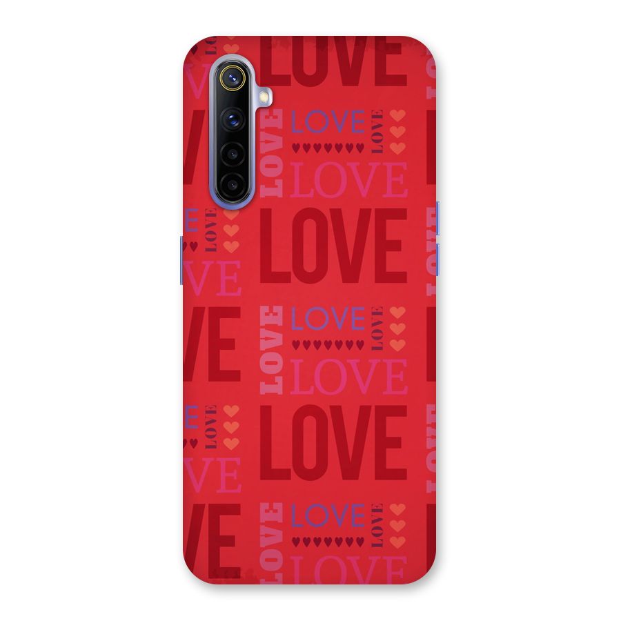 Love Pattern Back Case for Realme 6i