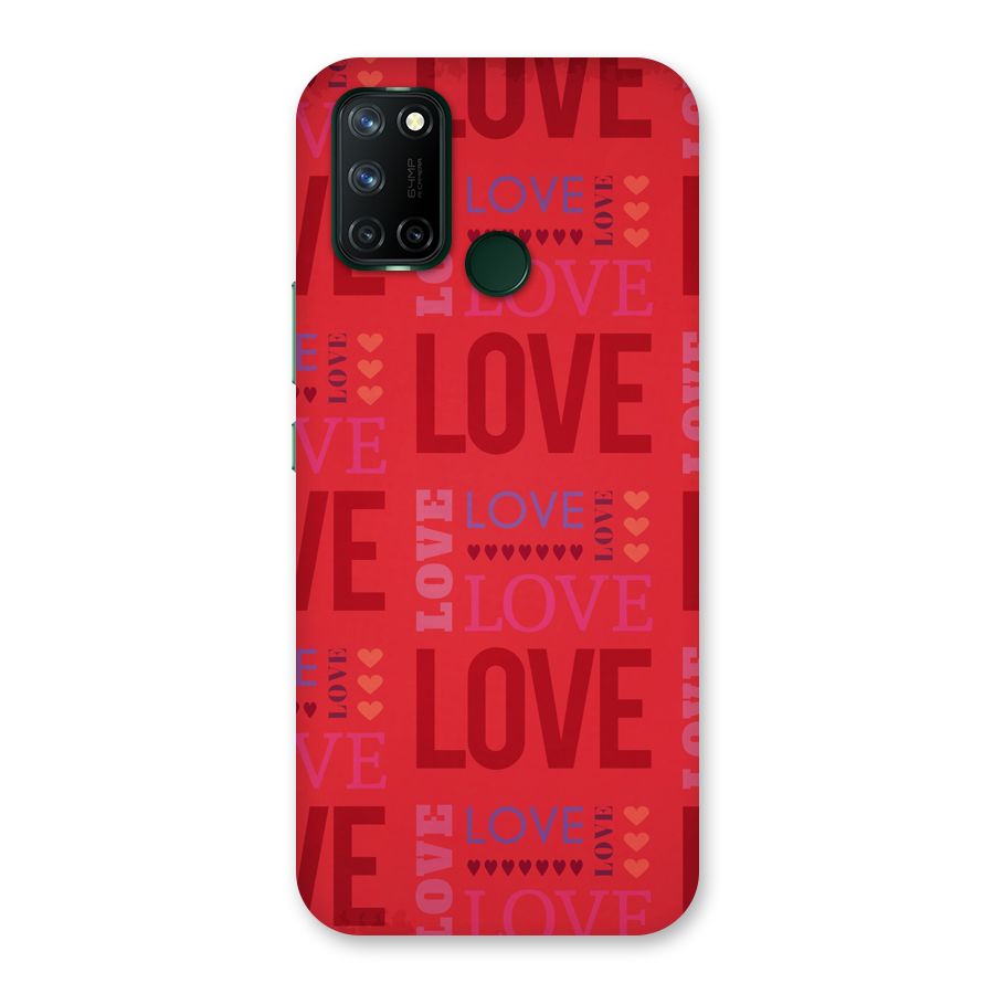 Love Pattern Back Case for Realme 7i