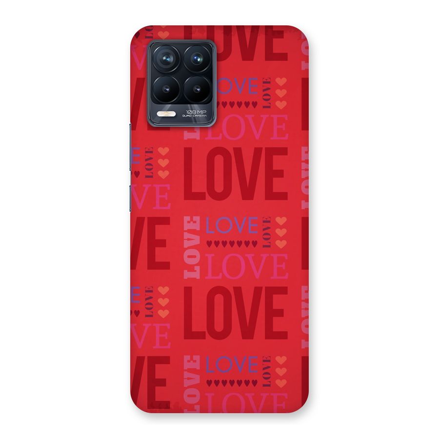 Love Pattern Back Case for Realme 8 Pro