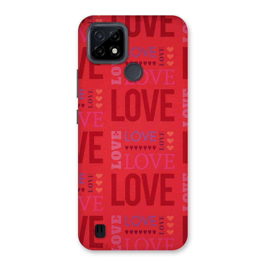 Love Pattern Back Case for Realme C21