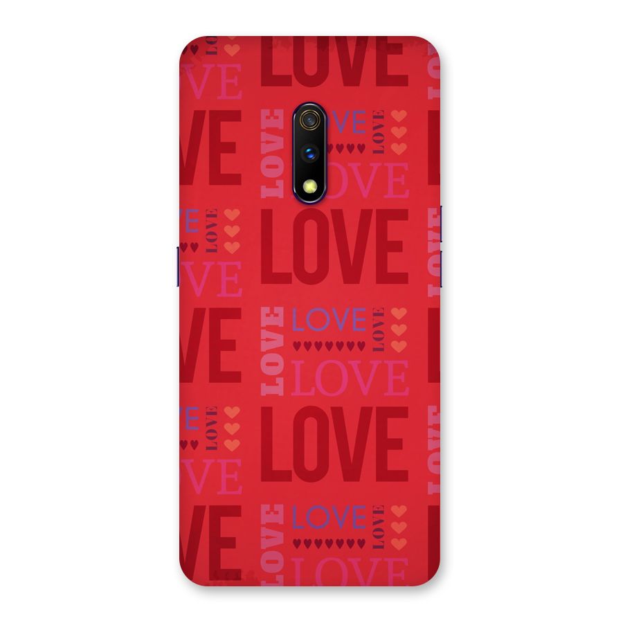 Love Pattern Back Case for Realme X
