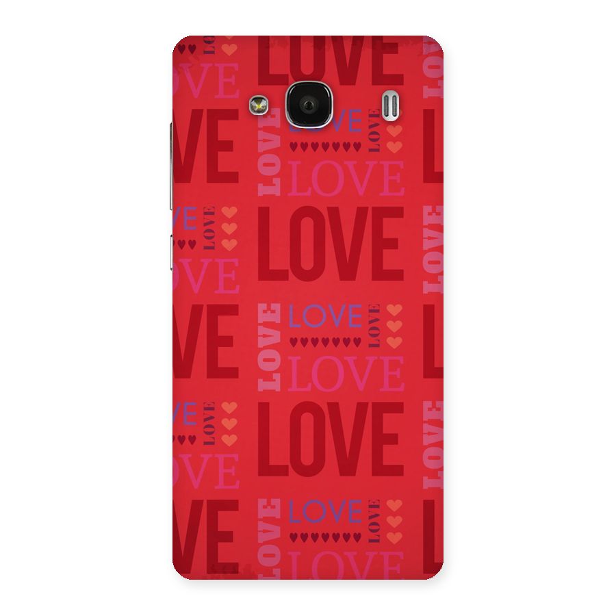 Love Pattern Back Case for Redmi 2 Prime