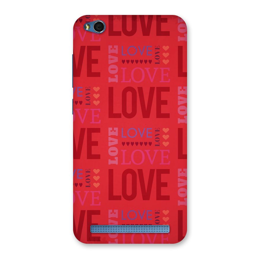 Love Pattern Back Case for Redmi 5A