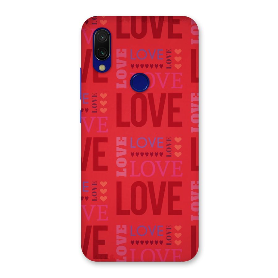 Love Pattern Back Case for Redmi 7