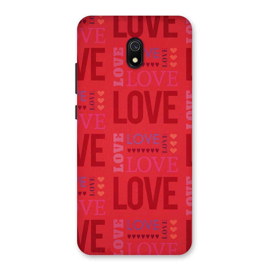 Love Pattern Back Case for Redmi 8A
