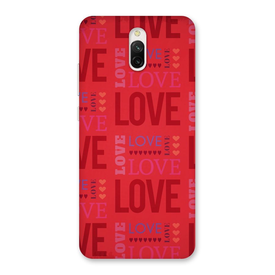 Love Pattern Back Case for Redmi 8A Dual