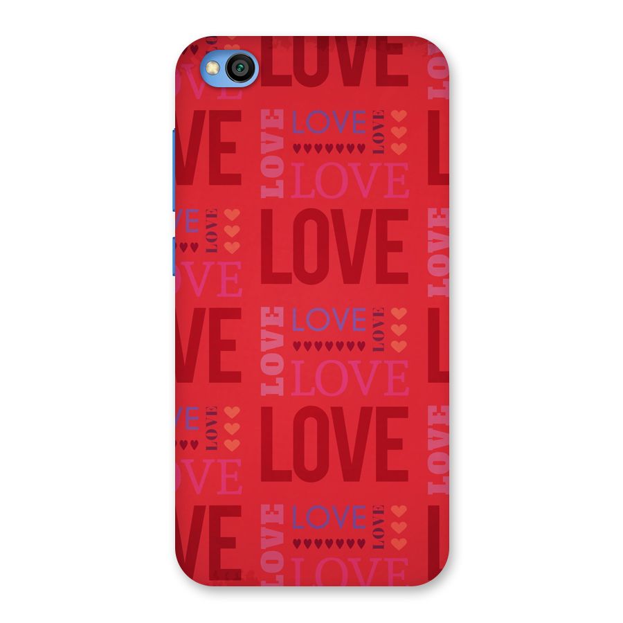 Love Pattern Back Case for Redmi Go